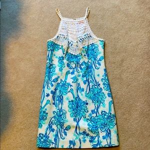Beautiful peacock print Lilly Pulitzer dress!